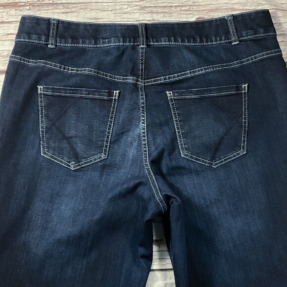Lane Bryant Womens Jeans sz 20 Dark Wash Skinny Ankle x29" Cotton Denim Stretch - Picture 10 of 11